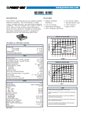 HAS060YH-A Datasheet PDF Power-One Inc.