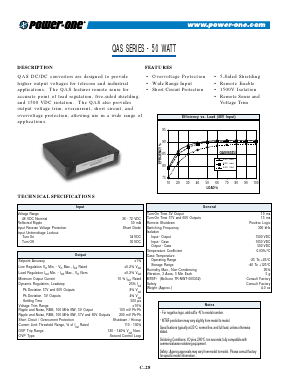 QAS050ZG Datasheet PDF Power-One Inc.