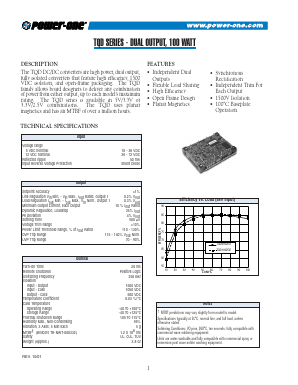 TQD100ZGE-A Datasheet PDF Power-One Inc.