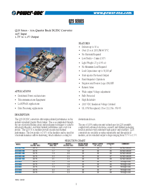 Q2S30ZA-M6 Datasheet PDF Power-One Inc.