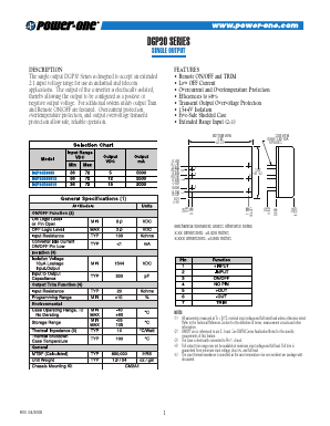 DGP30 Datasheet PDF Power-One Inc.