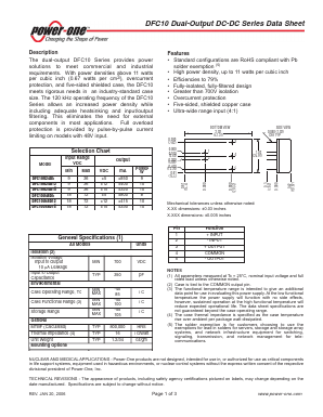 DFC10U48D12 Datasheet PDF Power-One Inc.
