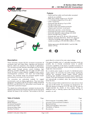 CQ1101-9 Datasheet PDF Power-One Inc.