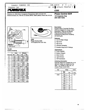 C350T Datasheet PDF Powerex