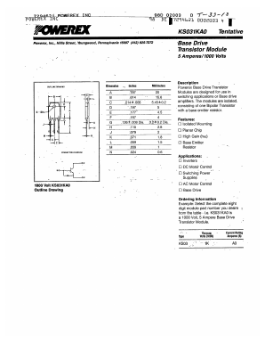 KS031 Datasheet PDF Powerex