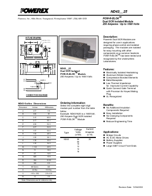 ND431625 Datasheet PDF Powerex