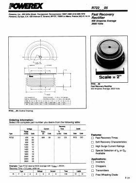 R7222005AS Datasheet PDF Powerex