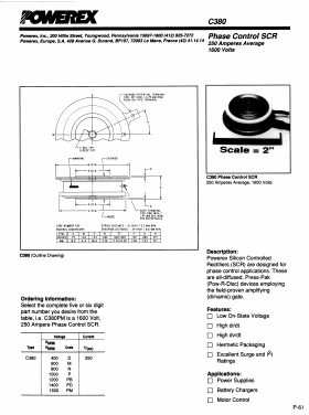 C380PM Datasheet PDF Powerex