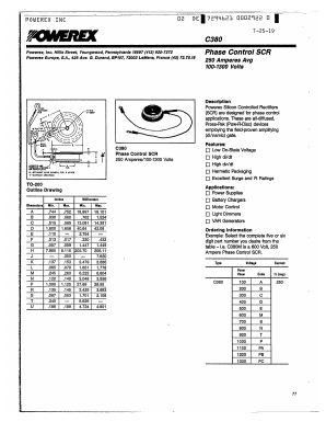 C380T Datasheet PDF Powerex