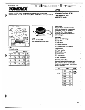 C783CP Datasheet PDF Powerex