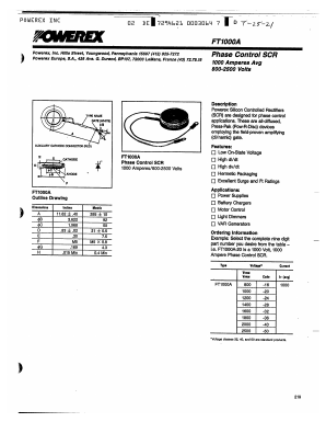 FT1000A-40 Datasheet PDF Powerex