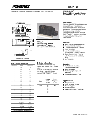 ND470625 Datasheet PDF Powerex