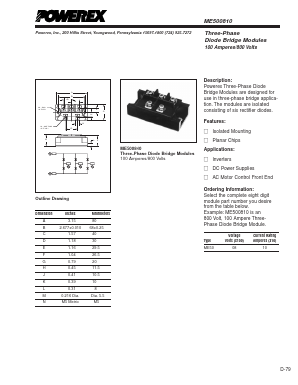 ME500810 Datasheet PDF Powerex