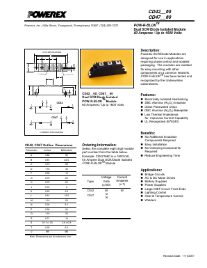 CD471260 Datasheet PDF Powerex