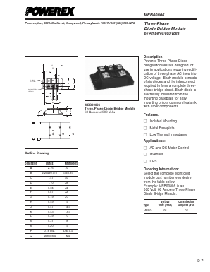 MEB00806 Datasheet PDF Powerex