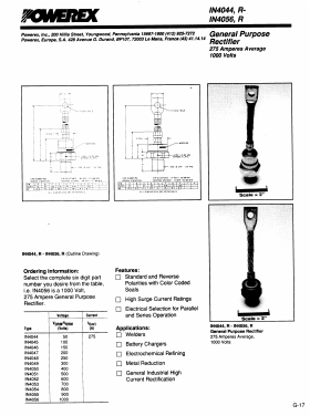 1N4056R Datasheet PDF Powerex