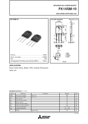 FK14SM-10 Datasheet PDF Powerex
