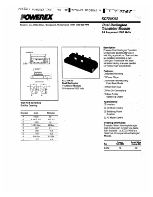 KD721KA2 Datasheet PDF Powerex