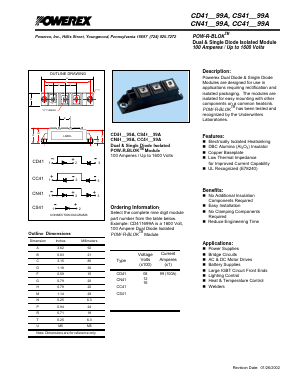 CS411699A Datasheet PDF Powerex