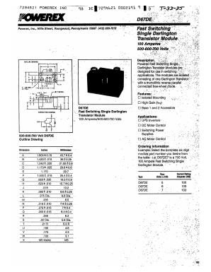 D67FP7100 Datasheet PDF Powerex