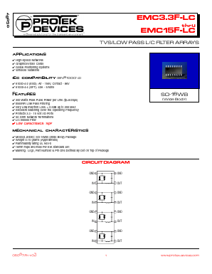 EMC12F-LC Datasheet PDF ProTek Devices.