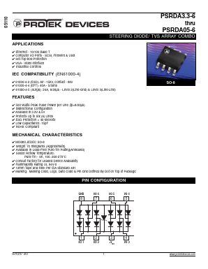 PSRDA3.3-6-LF-T7 Datasheet PDF ProTek Devices.