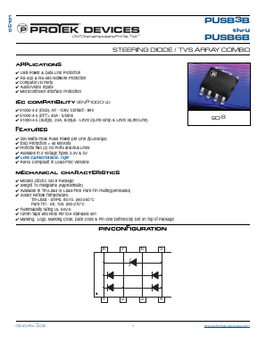 PUSB3B-T7 Datasheet PDF ProTek Devices.