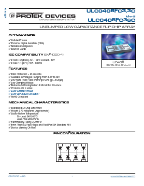 ULC0408FC05C Datasheet PDF ProTek Devices.