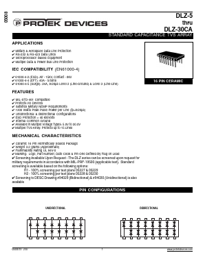DLZ-19C Datasheet PDF ProTek Devices.