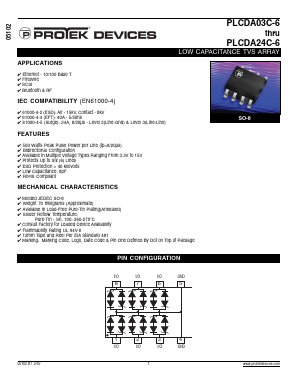 PLCDA03C-6 Datasheet PDF ProTek Devices.