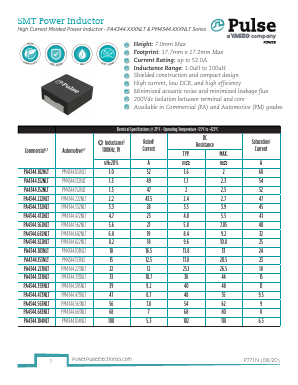 PM4344.XXXNLT Datasheet PDF Pulse Electronics