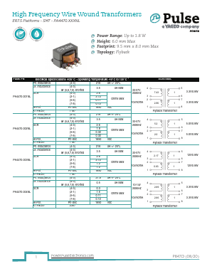 PA4470.XXXNL Datasheet PDF Pulse Electronics