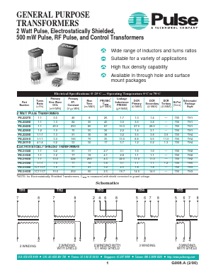PE-5763 Datasheet PDF Pulse Electronics