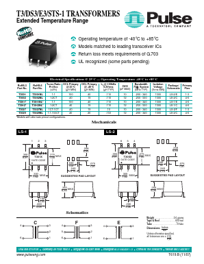 XRT7295 Datasheet PDF Pulse Electronics