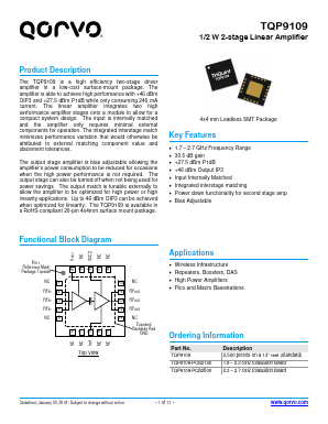 TQP9109 Datasheet PDF Qorvo, Inc