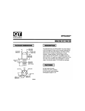 QSA159 Datasheet PDF QT Optoelectronics => Fairchildsemi