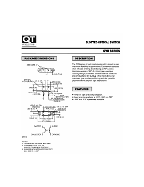 QVB21113 Datasheet PDF QT Optoelectronics => Fairchildsemi