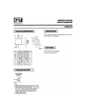L14G3 Datasheet PDF QT Optoelectronics => Fairchildsemi