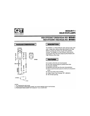 MV6461A Datasheet PDF QT Optoelectronics => Fairchildsemi