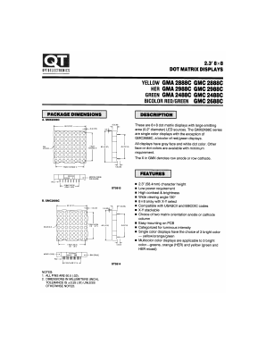 GMC2488C Datasheet PDF QT Optoelectronics => Fairchildsemi