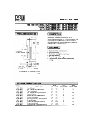 HLMP-M201 Datasheet PDF QT Optoelectronics => Fairchildsemi