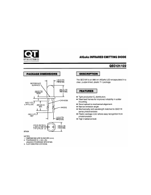 QEC123 Datasheet PDF QT Optoelectronics => Fairchildsemi