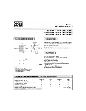 GMC7175CA Datasheet PDF QT Optoelectronics => Fairchildsemi