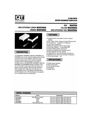 MAN78A Datasheet PDF QT Optoelectronics => Fairchildsemi