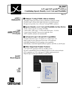 QL2007-1PL84I Datasheet PDF QuickLogic Corporation