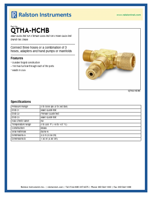 QTHA-HCHB Datasheet PDF Ralston Instruments.