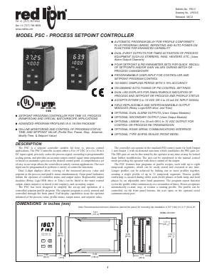 PSC11001 Datasheet PDF ed Lion Controls. Inc