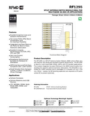 RF1295 Datasheet PDF RF Micro Devices
