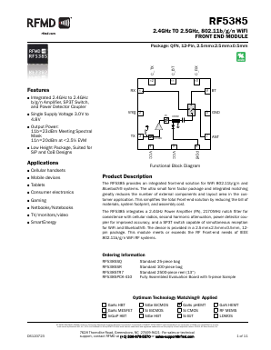 RF5385SR Datasheet PDF RF Micro Devices