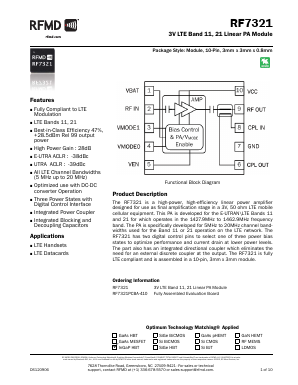 RF7321 Datasheet PDF RF Micro Devices